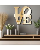 Espejo dorado decorativo 47 x 48 cm