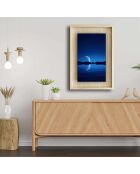 Meerkleurige decoratieve ingelijste foto 43 x 63 cm