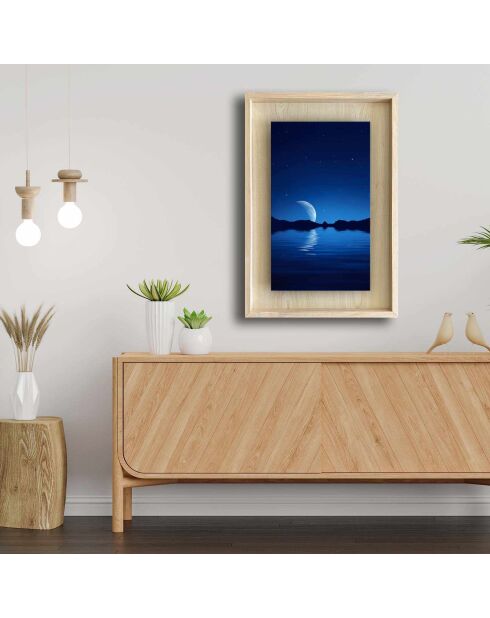 Tableau encadré décoratif Multicolore 43 x 63 cm