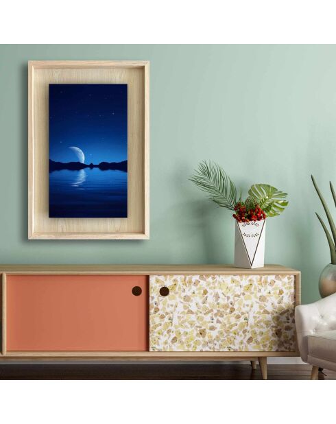 Tableau encadré décoratif Multicolore 43 x 63 cm