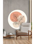 Veelkleurige decoratieve muursticker 78 x 78 cm