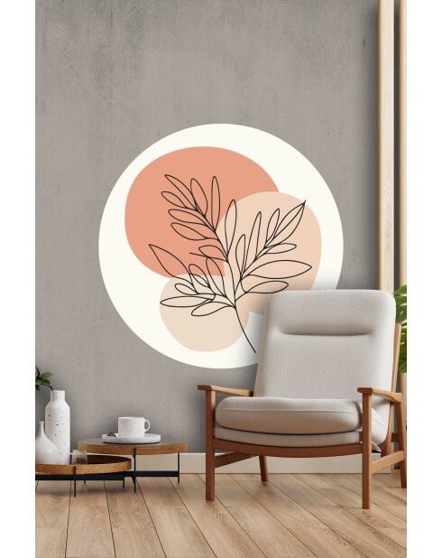 Veelkleurige decoratieve muursticker 78 x 78 cm
