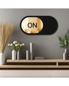 Miroir décoratif Or 60 x 30 cm