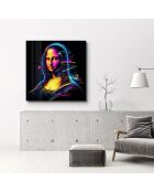 Decoratieve verf op meerkleurig gehard glas 50 x 50 cm