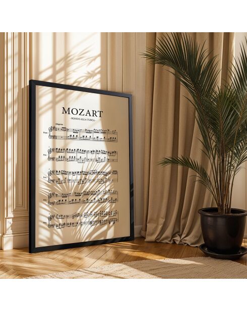 Dekoratives Bild, gerahmt aus mehrfarbigem MDF, 55 x 75 cm