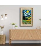 Quadro decorativo multicolore con cornice 43 x 63 cm