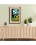 Quadro decorativo multicolore con cornice 43 x 63 cm