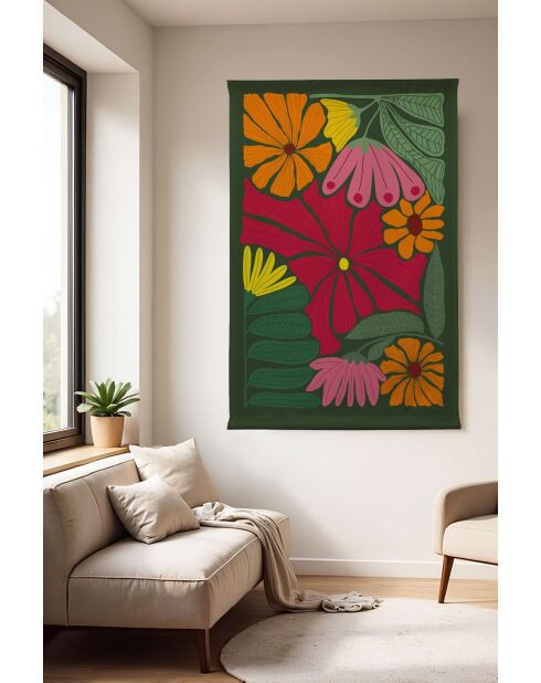 Peinture décorative en polyester multicolore 70 cmx120cm