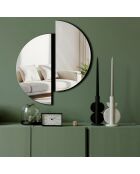 Decoratieve zilveren spiegel 44 x 50 cm