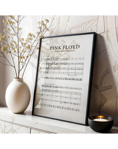 Decoratieve foto ingelijst in veelkleurig MDF 55 x 75 cm