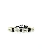 Bracciale in velluto rosa nero
