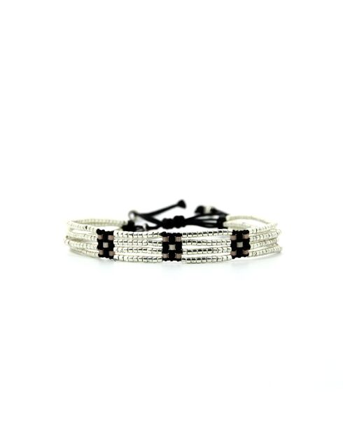 Pulsera de terciopelo rosa negro