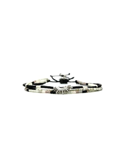Bracelet Velours Noir Saly