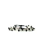 Pulsera Léonie de terciopelo negro