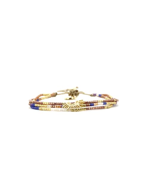Saly Blue Caramel Armband