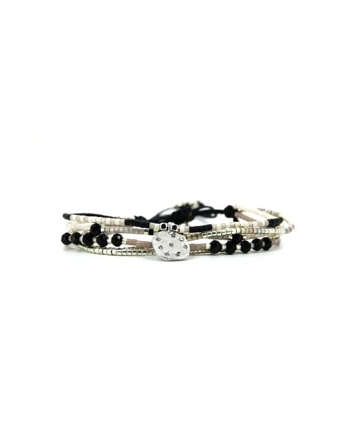 Pulsera de terciopelo negro Fanny
