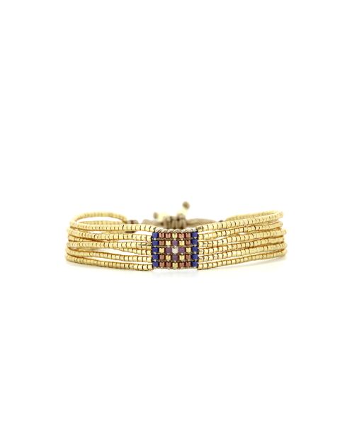 Keira Blue Caramel Armband