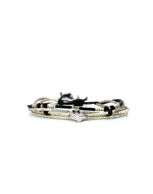 Inaya Armband aus schwarzem Samt