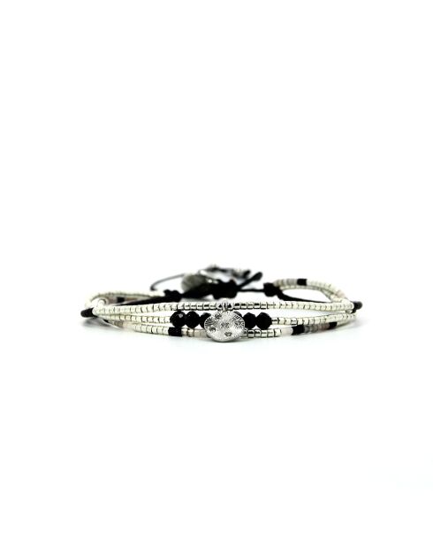 Pulsera de terciopelo negro Swen