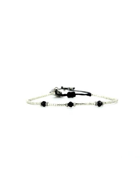 Pulsera Nina de terciopelo negro
