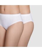 2 Culottes Pur Coton blanches