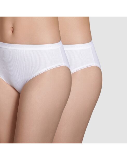 2 Culottes Pur Coton blanches