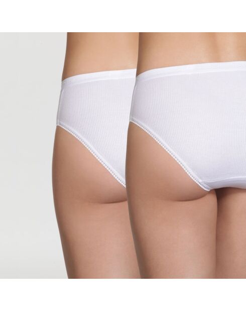 2 Culottes Pur Coton blanches