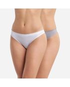 2 Tangas Body Touch Easy blanc/gris