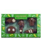 Fußballbox - Figuren aus Milchschokolade - 100g