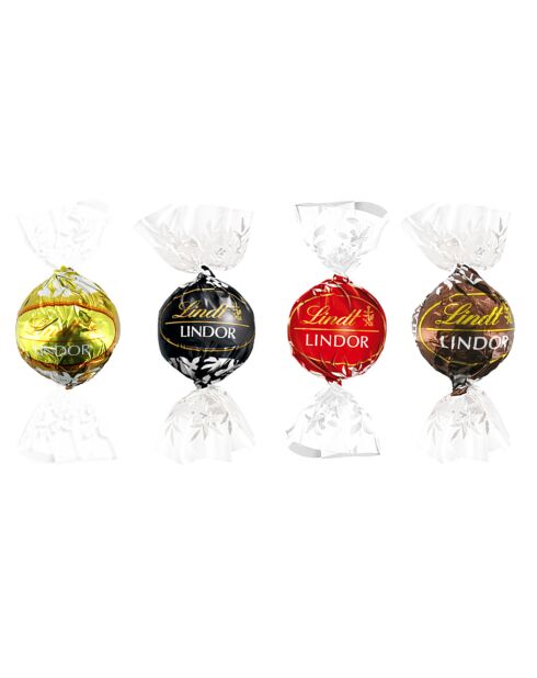 Lindor-Kugeln - 4 Lindt-Sorten - 375 g
