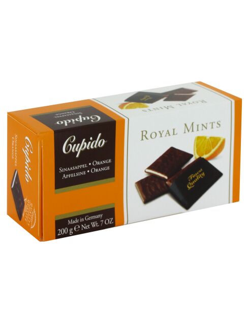 Dunkle Schokoladenteller mit Orangencreme - 200 g
