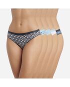 5 Culottes Les Pockets Coton bleues