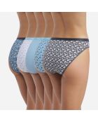 5 Culottes Les Pockets Coton bleues