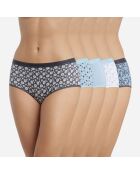 5 Boxers Les Pockets Coton bleus