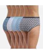 5 Boxers Les Pockets Coton bleus