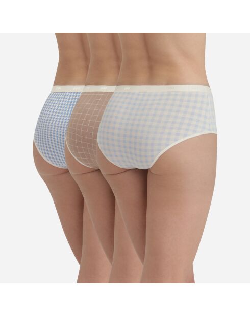 3 Boxers Les Pockets Coton multicolores