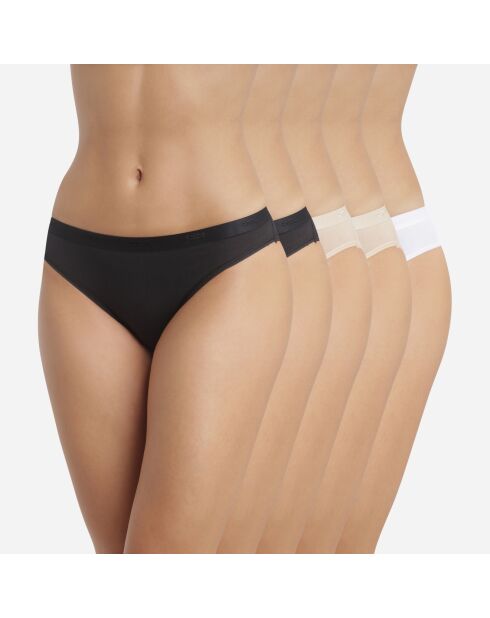 5 Culottes Les Pockets Ecodim Coton multicolores