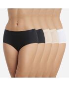 5 Boxers Les Pockets Ecodim Coton multicolores