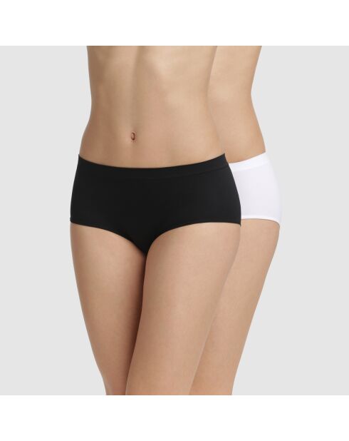 2 Boxers Les Pockets Ecodim Micro noirs