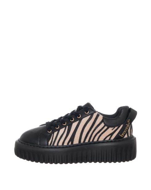 Baskets B116 Zèbre noires