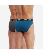 2 Slips Regul Active gris/bleu