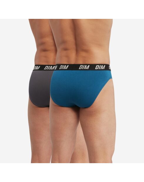 2 Slips Regul Active gris/bleu