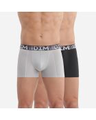 2 Boxers 3D Flex Air noir/gris