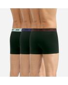 3 Boxers Mix and Colors noirs