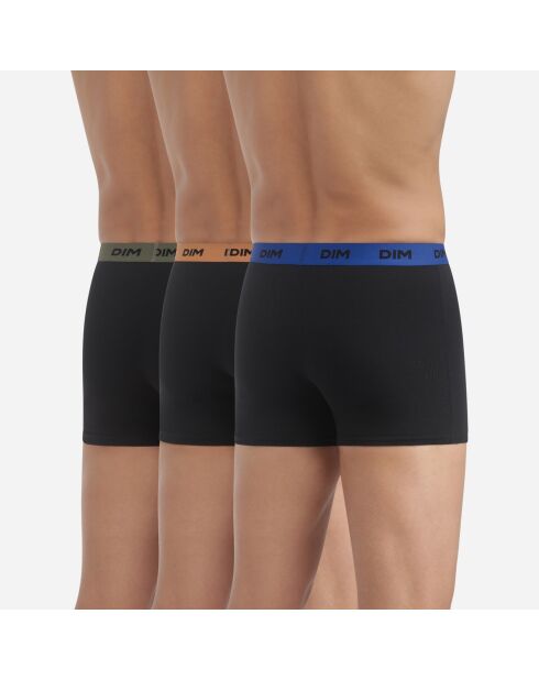 3 Boxers Mix and Colors noirs