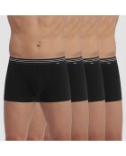 4 Boxers Ecodim Coton noirs