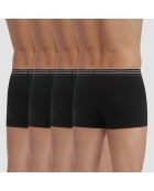 4 Boxers Ecodim Coton noirs