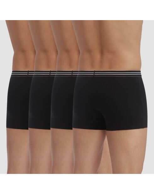 4 Boxers Ecodim Coton noirs