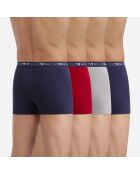 4 Boxers Coton Stretch multicolores