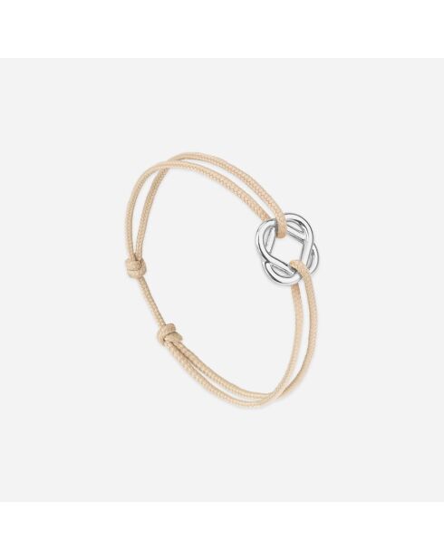 Alpha Kleearmband, versilbert